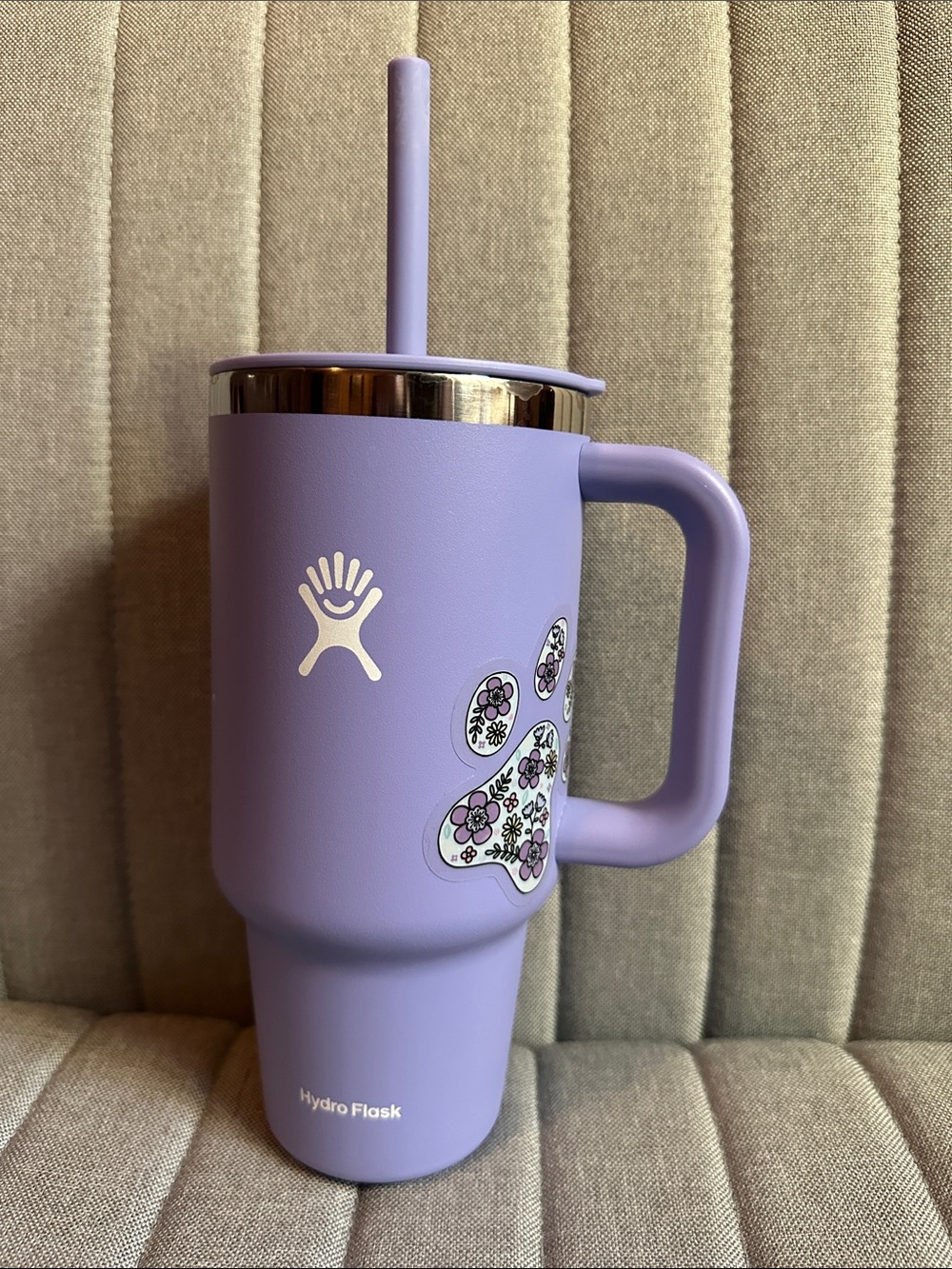 Hydro Flask Lupine (Paw Print Sticker) Travel Tumbler
